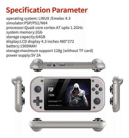 Consola portátil MI7 4.3" +19000 juegos